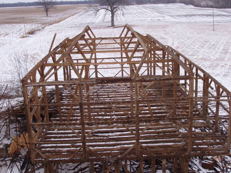 Rupple Barn Frame from Above